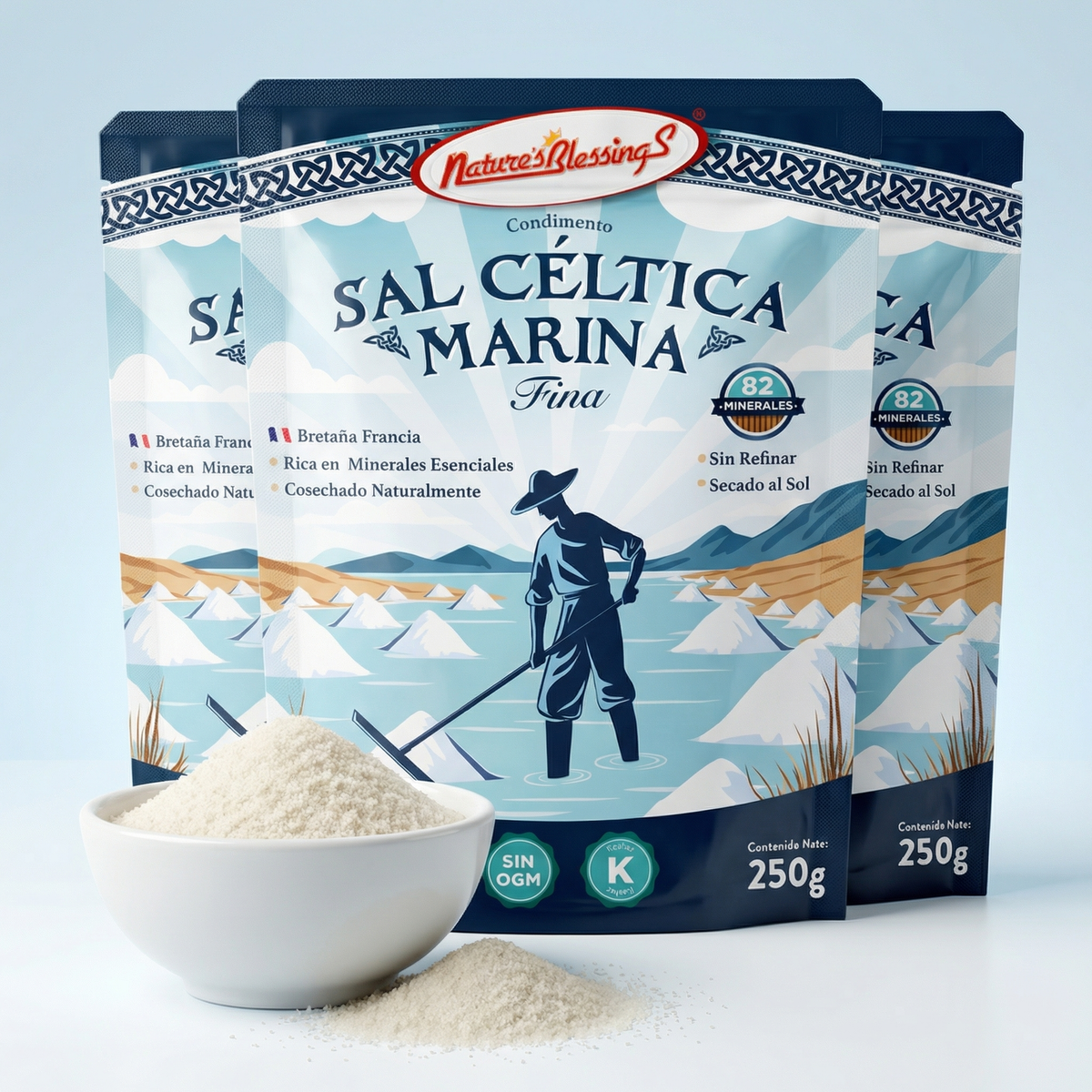 Pack 3x Sal Céltica Premium de Origen